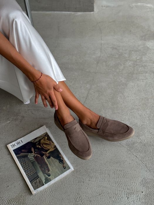 Лофери замш коричневі шоколад лоро жк софія