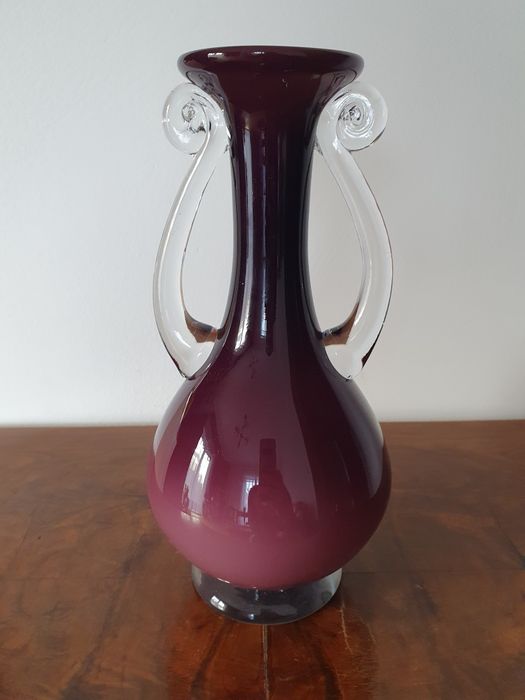 Wazon Tarnowiec Proj.Jerzy Słuczan Orkusz Szkło PRL