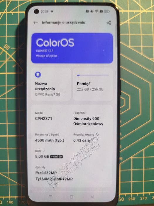 Oppo Reno 7 5G 8/256GB
