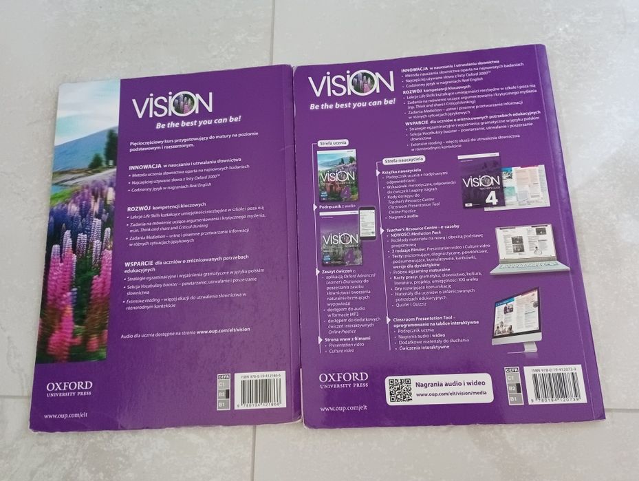 Podręcznik+ ćwiczenia vision 4 Oxford