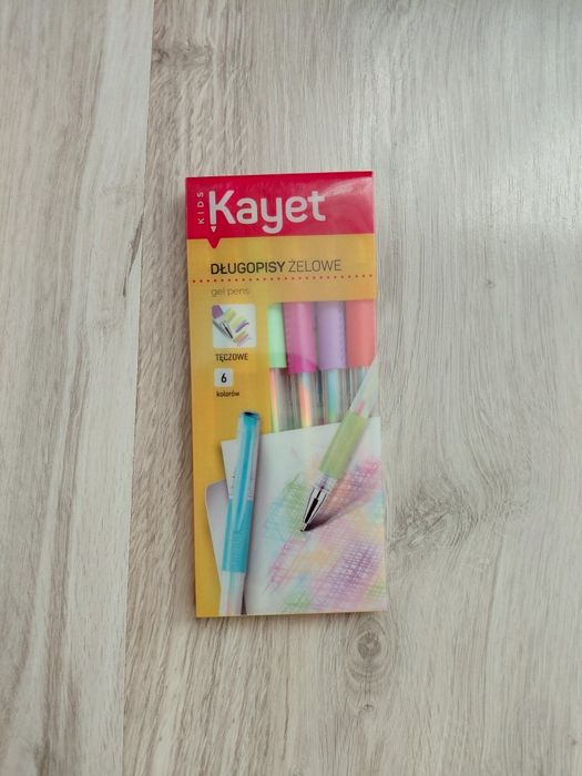 Dwukolorowe długopisy żelowe