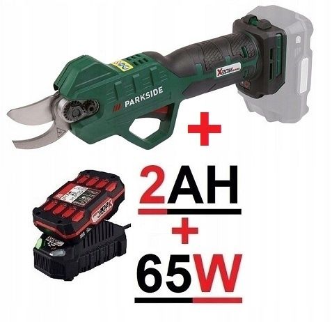Секатор PARKSIDE PAAS 20-Li B1 + акумулятор 2Ah 20V