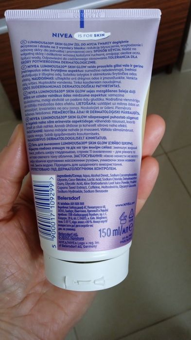 Nivea luminous skin glow żel do mycia twarzy