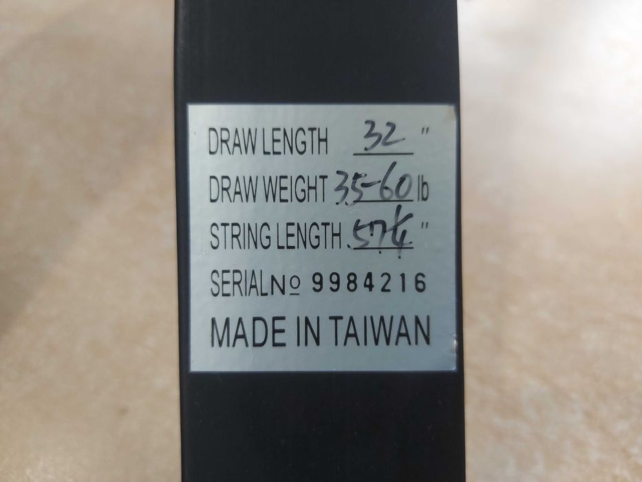 Łuk bloczkowy Poe Lang CO-033BK regulacja siły naciągu 35-60 lb