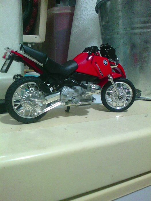 mota diecast welly BMW R 1100 GS rot / 1:18