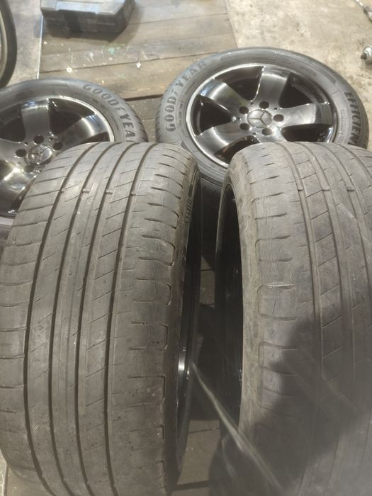 Koła, felgi aluminiowe czarny połysk 225/55r16 5x112 od Mercedes W211