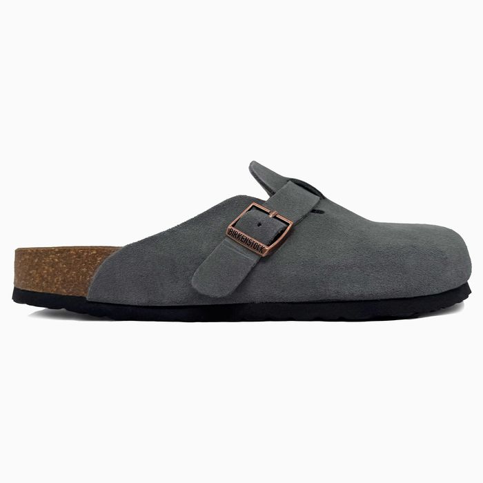 Капці Birkenstock Boston Grey premium клоги