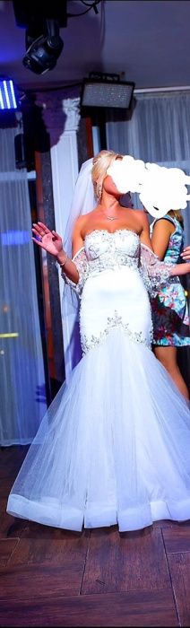 Ексклюзивна дизайнерська сукня-рибка,Свадебное платье