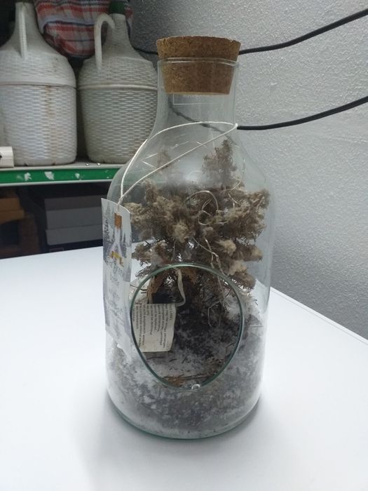 Frasco com decoração