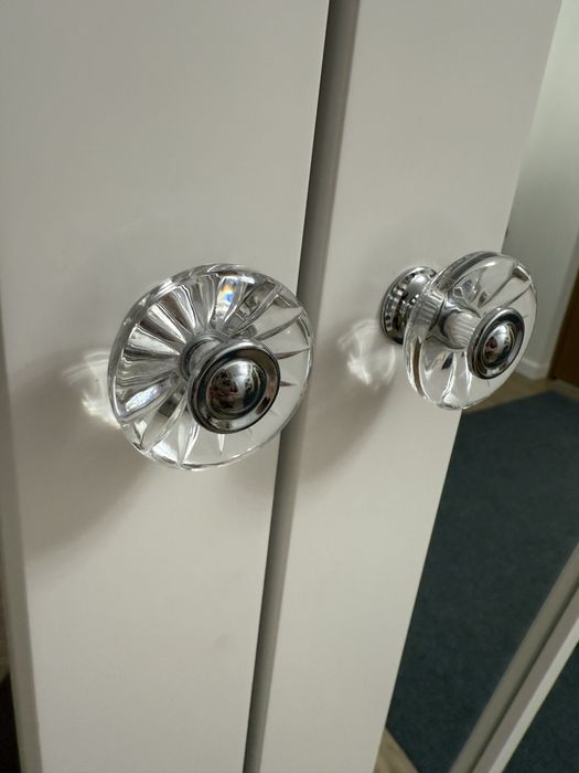 Gałki meblowe bezbarwne, przezroczyste