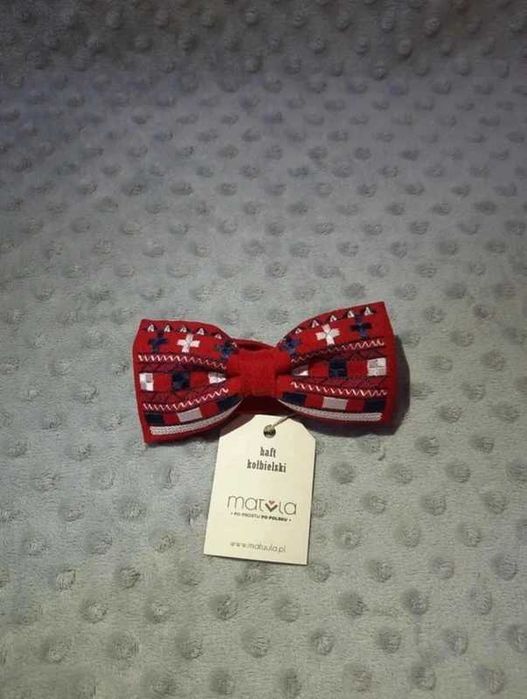 Mucha męska z haftem kołbielskim