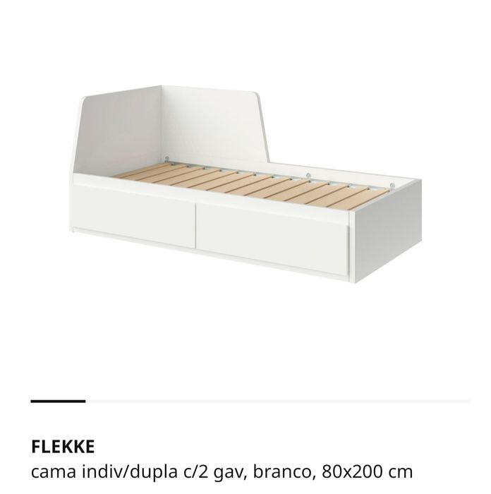 Cama Individual / Casal c/ colchões e gavetas