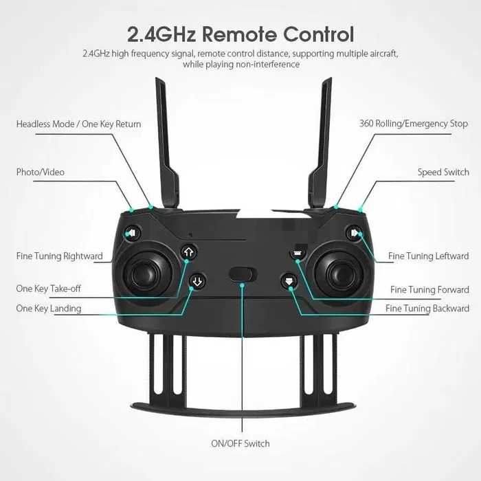 Drone com camara 1080p HD WIFI Quadcopter BATERIAS EXTRA NOVO