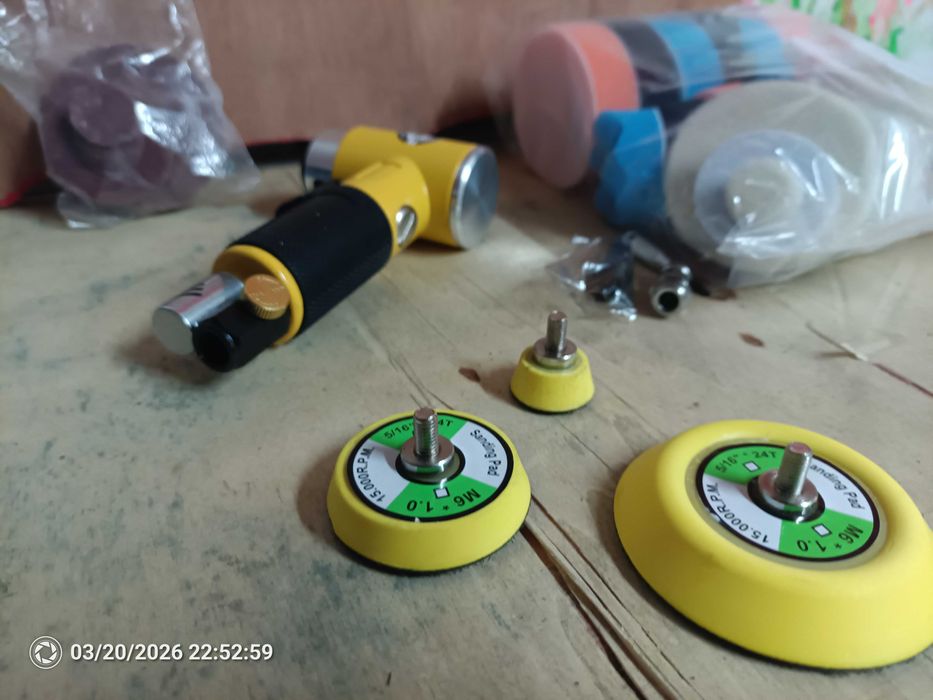 Mini lixadeira polidora orbital pneumática