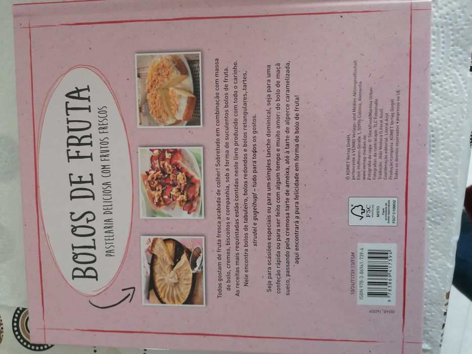 Livro de receitas de doces