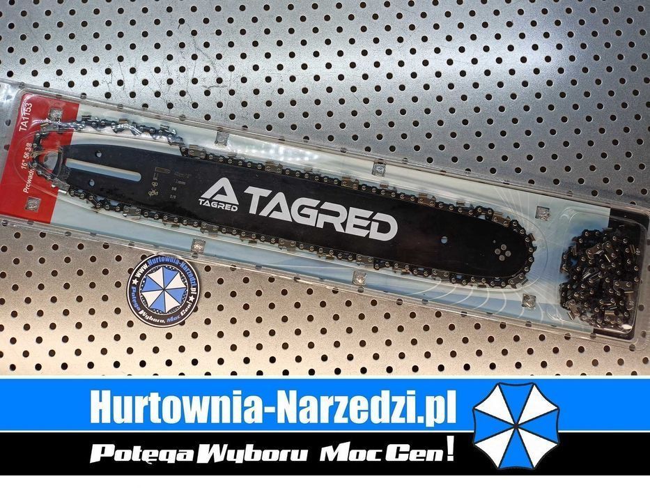 Prowadnica 16"/ 40cm 3/8" 1,3mm 56 + 2 łańcuchy  prowadnica 40cm 3/8"