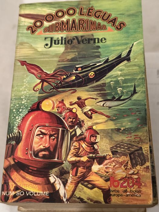Lote 11 livros Júlio Verne — Coleção Livros de Bolso Europa-América