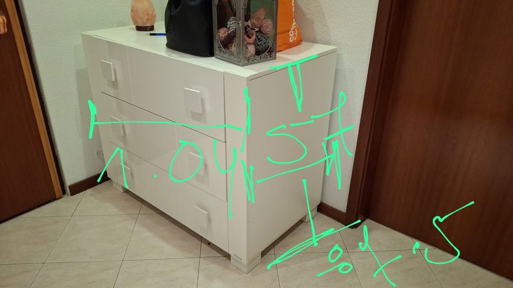 Cómoda de 3 gavetas