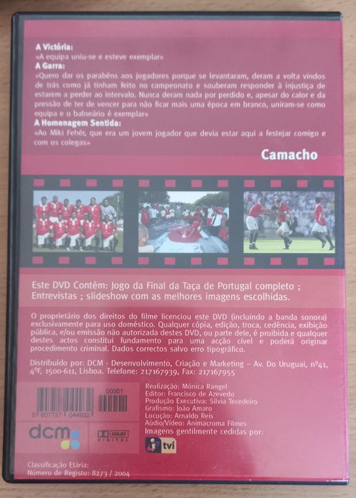 Final Taça de Portugal 2003/2024 - DVD - O Jogo
