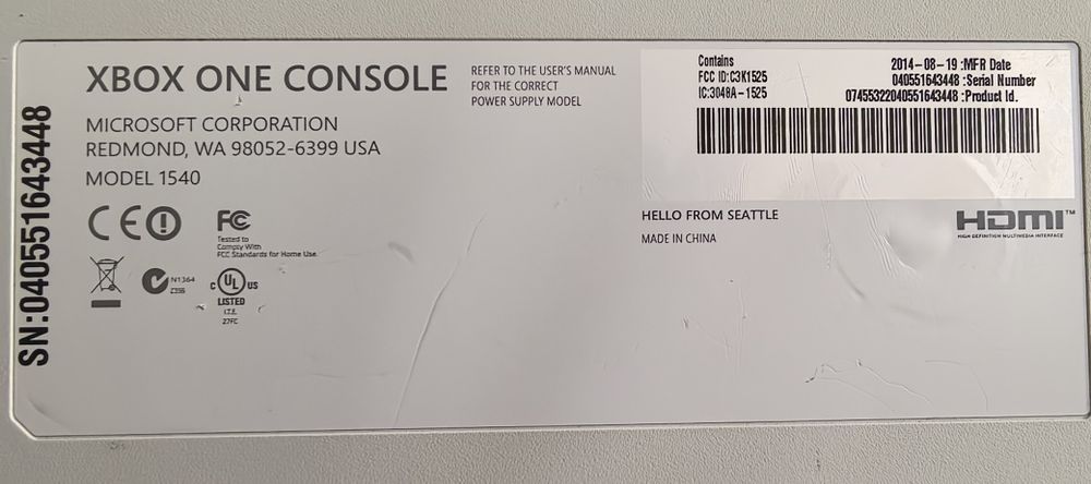 Ігрові консолі XBOX One Console