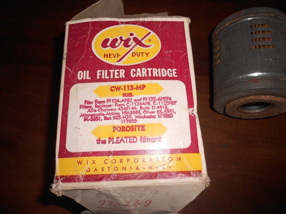 Filtro oleo antigo vintage Wix CW-113-MP