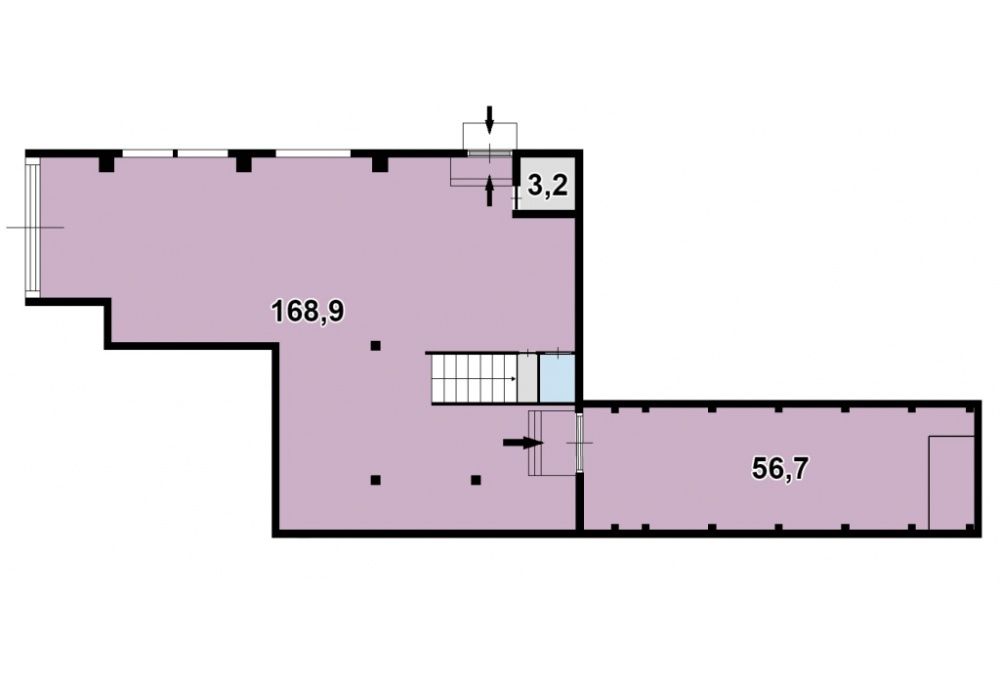 Двоповерхове приміщення 353 м² на пр. Соборний, 152 (пл. Пушкіна)