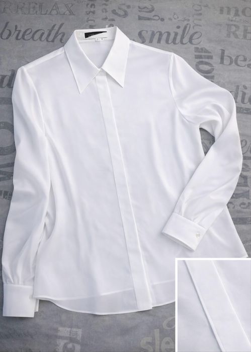 Біла шифонова сорочка Louis Vuitton