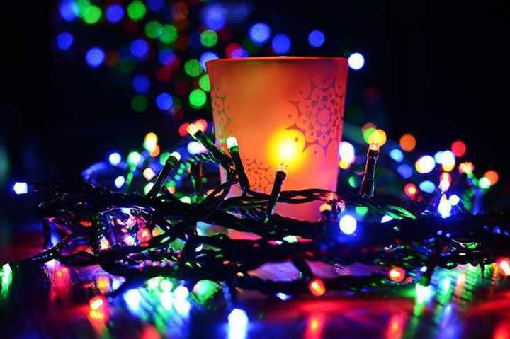 Lampki choinkowe 300 led ciepłe białe 21 metrów zewnętrzne i wewnętrzn