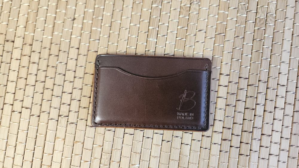 Borubar Skóroszyj - mini portfel / cardholder z doskonałej włoskiej sk