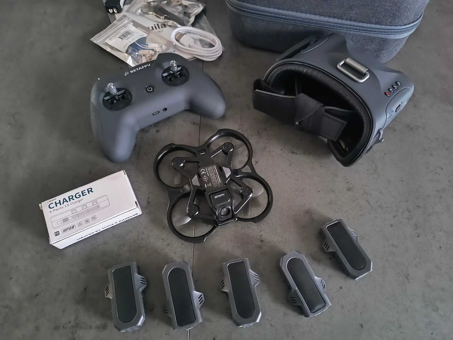 NOWY - Dron AQUILLA 16 Beta FPV - ogromny zestaw combo 6 baterii