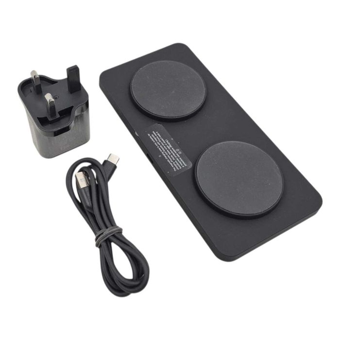 Ładowarka bezprzewodowa do iPhone / AirPods m15 2w1 15w – czarna