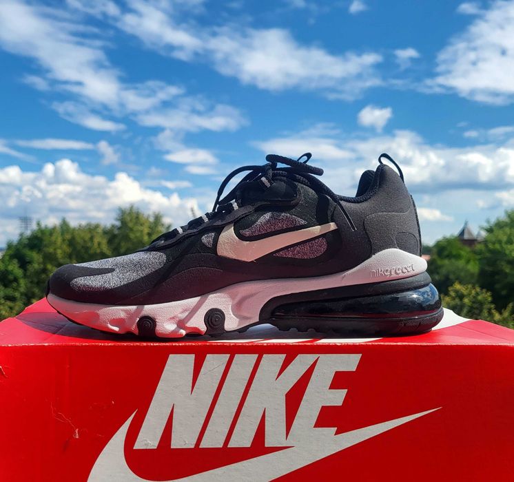 Czarne szare buty sportowe Nike Air Max 270 React GS