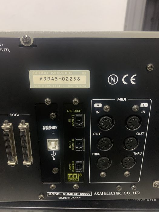 Akai S-6000 V2 sampler usb+adat+full memory