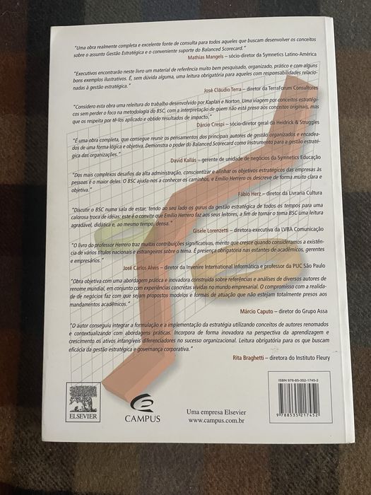 Balances scorecard  e gestão estrategica