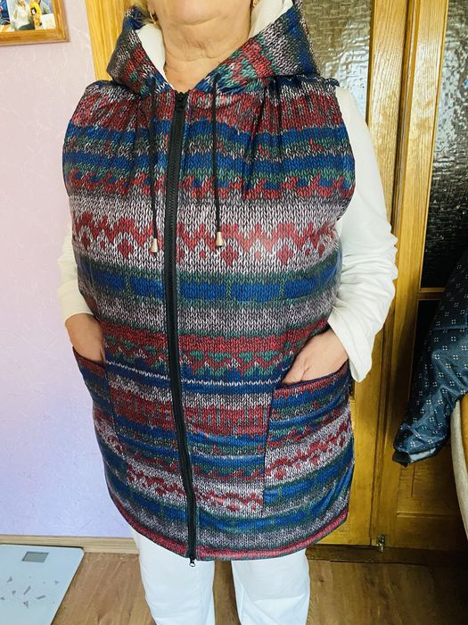 Женска жилетка  удлиненная р. 52-54