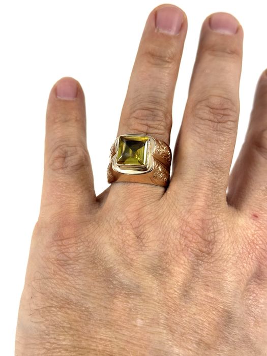 Złoty sygnet rozmiar 25