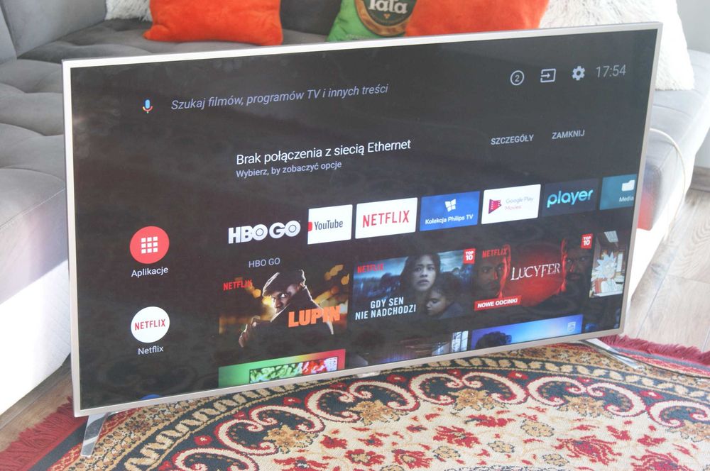 Telewizor LED 55 cali Philips 55PUS6401 4K DVBT2 HEVC Smart Android ambilight 2 pilot qwerty