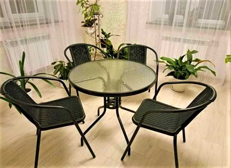 Садовая мебель круглый и квадратный Стол Стулья для Сада Дачи Террасы Балкона Кафе Садові меблі круглий і квадратний Стіл Стільці для Саду Дачі Тераси