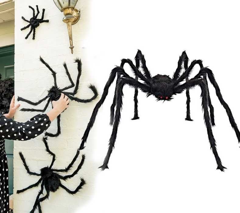 Pająk halloween gigant olbrzym tarantula dekoracja