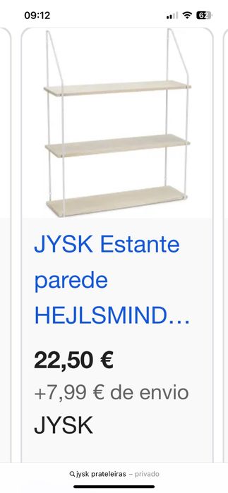 Estante de parede JYSK(ainda embalada)