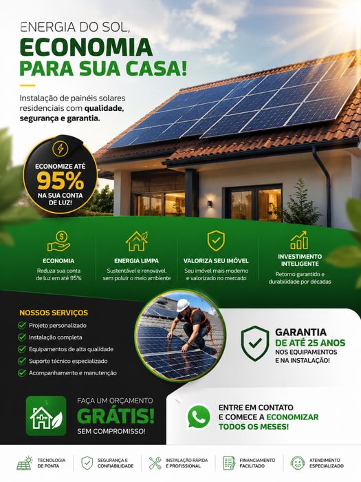 Painel solar residencial