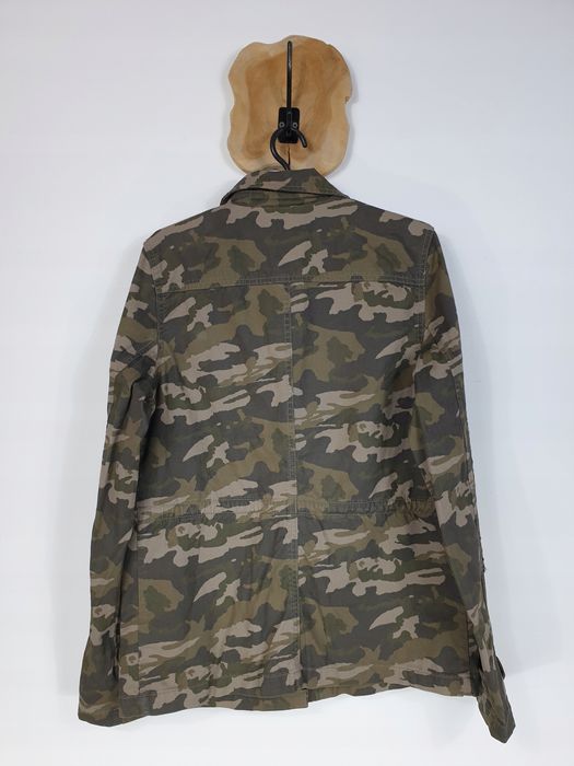 Kurtka parka bawełniana Next 40 L 12 moro z cekinami
