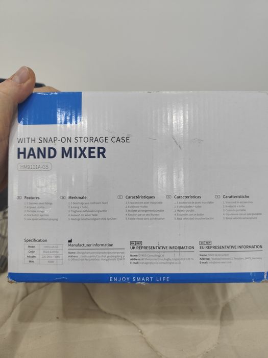 Mikser ręczny 400W z końcówkami