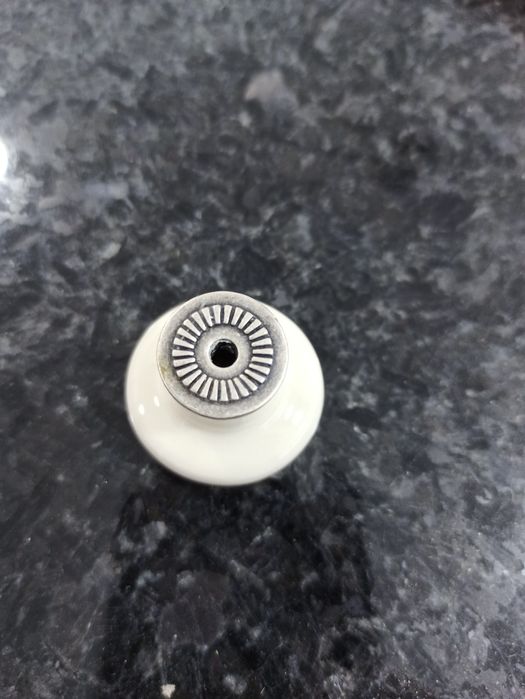 Puxador porcelana Flor Azul