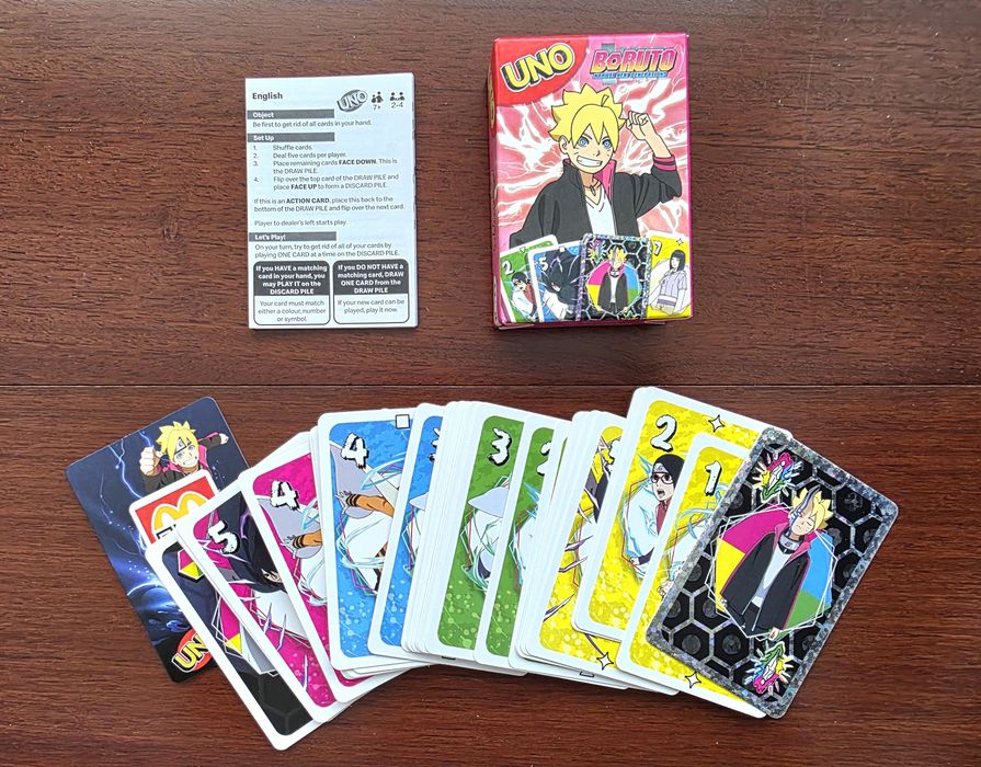 2 Jogos Uno All Wild! - Boruto e Naruto