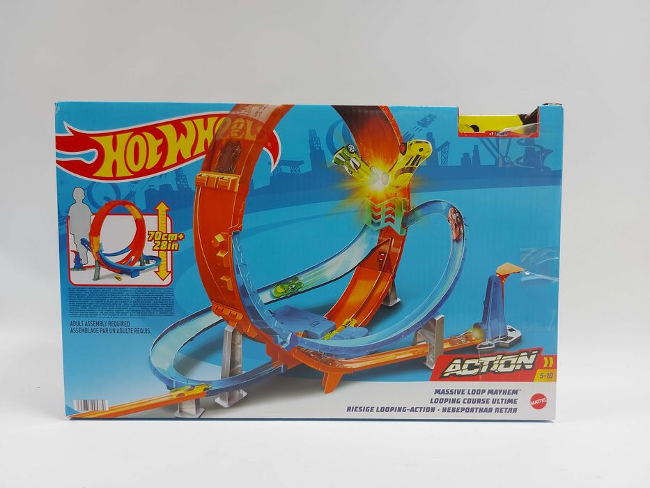 HOT WHEELS tor samochodowy kaskaderska giga pętla z napędem HW38 GTV14