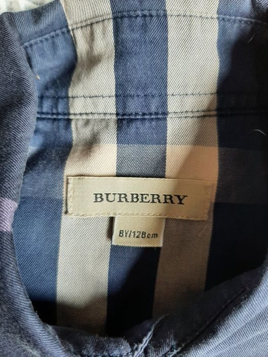 Koszula elegancka Burberry dla dziecka 128 z długi rękawem