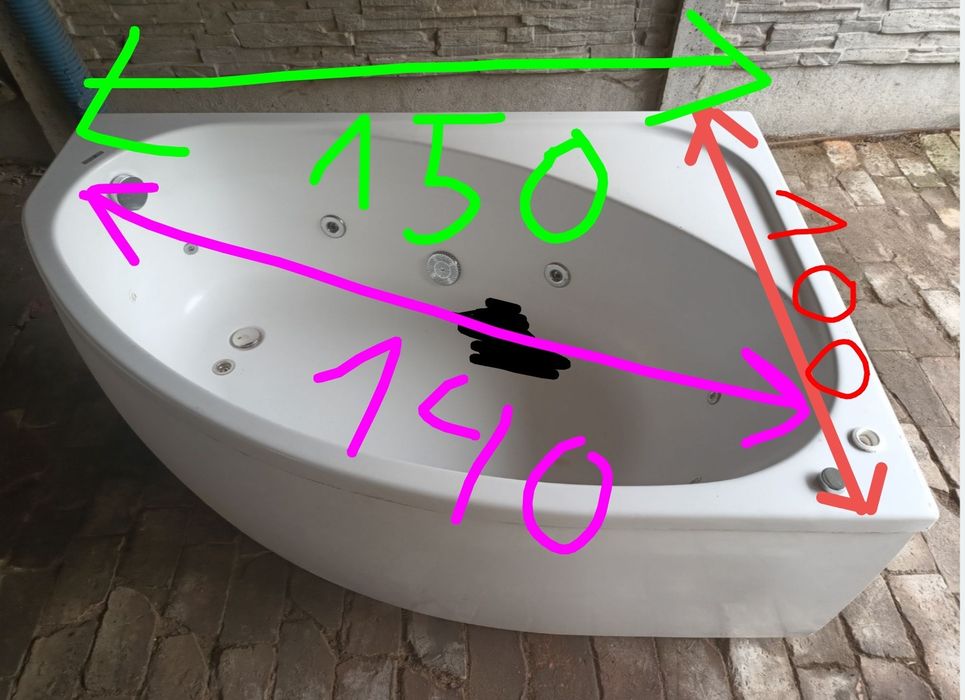 Wanna z hydromasażem