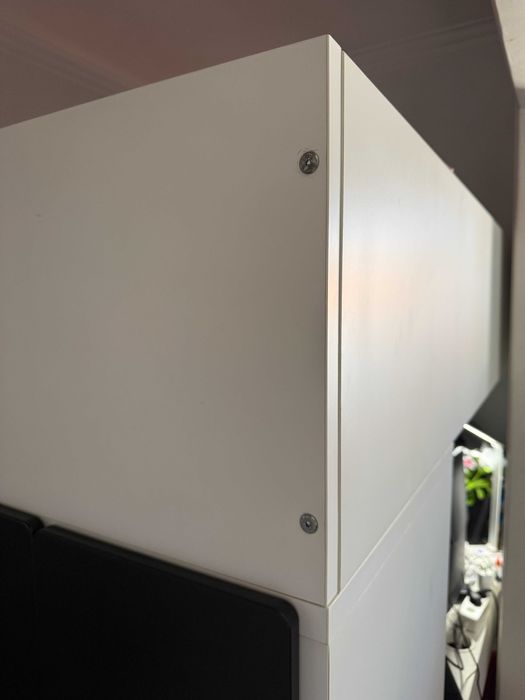Cama Alta IKEA SMÅSTAD com Secretária de 4 gavetas e Roupeiro