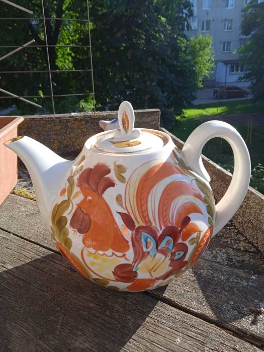 Большой заварной купеческий чайник